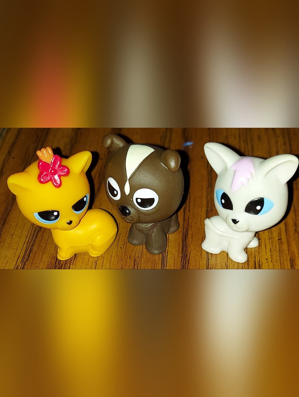 Set Of 3 Vintage Mannix Bobble head Toy Pets
